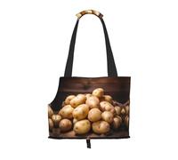 Sac à bandoulière pour animal domestique Motif pommes de terre - Design pliable - Petit sac de voyage pour chat et chien