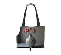Sac à bandoulière pour animal domestique Motif vase technologique pliable Petit sac de voyage pour chat et chien