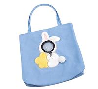 Sac à Bandoulière pour Animaux de Compagnie, Léger, Réglable, Ouverture élastique, Respirant, Mignon, Porte-Chat, Résistant aux Morsures, Chiot, Centre Commercial (Lapin Grand