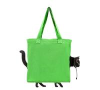 Sac À Bandoulière pour Animaux De Compagnie - Sac De Transport Portable en Toile avec Support Inférieur, Design Respirant À Tête Exposée, Fourre-Tout De Voyage Mains Libres pour Petit Chat | Élingues