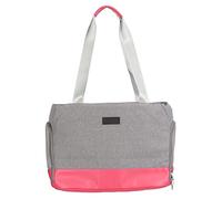 Sac à bandoulière pour Animaux de Compagnie, Transporteur de Voyage étanche et Respirant avec Filet sur Trois côtés et Fond Rigide Souple, Sac de Transport Universel pour Chats, (Rose)