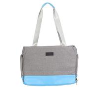 Sac à bandoulière pour Animaux de Compagnie, Transporteur de Voyage pour Animaux de Compagnie étanche et Respirant avec sur 3 côtés et Fond Souple Rigide, Sac de Transport (Bleue)