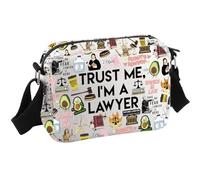 Sac à bandoulière pour avocat, parajuriste, juriste, cadeau pour avocat, cadeau « Trust Me I'M A Lawyer », Avocat Hkb UE, 8.27 Inches × 5.91 Inches × 0.79 Inches