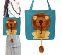 Sac à bandoulière pour chat - Sac à bandoulière pour animal domestique - Respirant - En forme de lion - Pliable - Souple - Léger - Pour animaux de compagnie