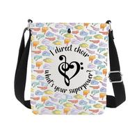 Sac à bandoulière pour directeur de chœur, cadeau pour professeur de chorale, cadeau de chef de chorale, sac à bandoulière pour membre de chorale, Superpower Cb1, 111
