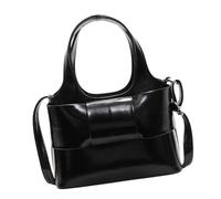 Sac à bandoulière pour femme au design coréen moderne avec grand espace de rangement et sac à bandoulière pratique, Noir/blanc, Bohème