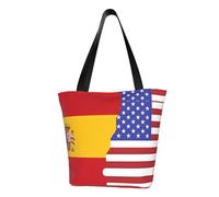 Sac à bandoulière pour femme avec drapeau espagnol américain - Noir - Taille unique