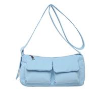 Sac à bandoulière pour femme avec plusieurs poches, sac à bandoulière Hobo pour le travail et un usage quotidien, bleu, 370.00x150.00x250.00mm/14.57x5.91x9.84inch