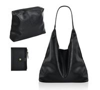 Sac à Bandoulière pour Femme avec Pochette, Sac à Main Rétro de Grande Capacité, Boucle Magnétique, Style Décontracté, Sac a Main Femmes PU Cuir S ac Cabas Femme Grande Capacité pour Travail Voyages