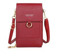 Sac à bandoulière pour femme - Décontracté - Bandoulière réglable - Avec fenêtre de téléphone portable visible - Sac O Bag - Poche intérieure pour femme, a, Taille unique