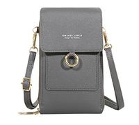 Sac à bandoulière pour femme - Décontracté - Bandoulière réglable - Avec fenêtre de téléphone portable visible et, g, Taille unique