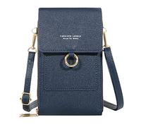 Sac à bandoulière pour femme - Décontracté - Bandoulière réglable - Avec fenêtre de téléphone portable visible - Sac O Bag - Poche intérieure pour femme, h, Taille unique