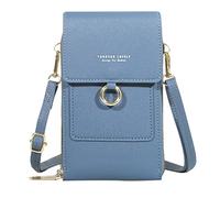 Sac à bandoulière pour femme - Décontracté - Bandoulière réglable - Avec fenêtre de téléphone portable visible et, b, Taille unique