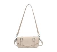 Sac à bandoulière pour femme en cuir synthétique souple pour les aisselles et le sac à main décontracté sous les bras pour les trajets ou les voyages décontractés, mode rétro, blanc, One Size