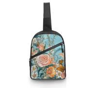 Sac à bandoulière pour femme et homme - Différentes variétés de fleurs - Sac banane pour les voyages - Différentes variétés de fleurs - Taille unique, Différentes variétés de fleurs, Taille unique,