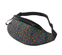 Sac à bandoulière pour femme et homme - Imprimé mathématiques coloré - Sac banane pour femme - Sac à bandoulière pour homme, Comme indiqué sur la photo, Taille unique, Sac à dos de