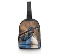 Sac à bandoulière pour femme et homme - Sac à bandoulière décontracté - Sac à dos à bandoulière tendance - Résistant à l'eau - Blanc - 21 x 6,3 x 30,5 cm, blanc, 8.3x2.5x12 Inches