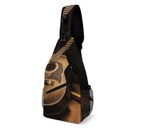 Sac à bandoulière pour femme et homme, sac à bandoulière motif guitare Old West, sac banane tendance, sac à dos décontracté, sac à dos pour voyage, blanc, 20,3 x 10,2 x 38,1 cm, blanc, 8x4x15 Inches