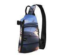Sac à bandoulière pour femme et homme - Sac banane de voyage léger et décontracté - Navires de croisière - Taille unique - Sac à dos à bandoulière - Navires de croisière - Taille unique, Navires de