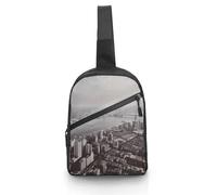 Sac à bandoulière pour femme et homme - Sac banane pour voyage, ville de Mumbai, taille unique, sac à dos à bandoulière, Mumbai City, Taille unique, Sacs à dos à bandoulière