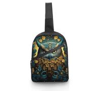 Sac à bandoulière pour femme et homme - Sac de poitrine avec ailes de hibou - Sac banane pour voyage, ailes de hibou, taille unique, sac à dos à bandoulière, Ailes de chou, Taille unique, Sacs à dos à
