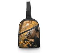 Sac à bandoulière pour femme et homme - Sac de poitrine « Eat in the Sun » - Sac banane à bandoulière pour voyage, manger au soleil - Taille unique, Mangez au soleil, Taille unique, Sacs à dos à