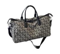 Sac à bandoulière pour femme - Grand sac à main - Loisirs - Travail - Sac de voyage indispensable - Sac de fitness avec fermeture éclair - Pour femme, Couleur : noir