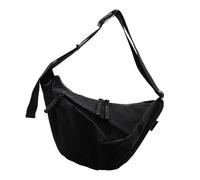 Sac à bandoulière pour femme - Grande capacité - Pour transporter des boulettes - Style coréen - Messagers pour tous les jours - Grande capacité - Style coréen, Noir , One Size