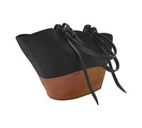Sac à bandoulière pour femme - Grande capacité - Tendance - Printemps - Été - Voyage - Plage - Pique-nique - Pour mère et épouse - Sac à bandoulière en toile, Noir , A