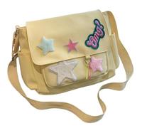 Sac à bandoulière pour femme, joli sac à bandoulière en toile Kawaii Y2K Star, A-jaune-toile, 1