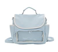 Sac à bandoulière pour femme - Joli sac à main - Style japonais - Messagers - Transparent - Itabag - Pour tous les jours - Sac à dos à bandoulière pour femme - Transparent, bleu, One Size
