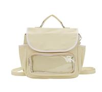Sac à bandoulière pour femme - Joli sac à main - Style japonais - Messagers - Transparent - Itabag - Pour tous les jours - Sac à dos à bandoulière pour femme - Transparent, jaune, One Size