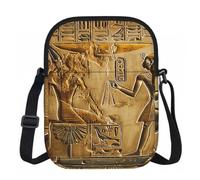Sac à bandoulière pour femme, mini portefeuille à fermeture éclair avec sangle réglable (formules formes, théorie, leçon de mathéorie), Egypte Hiéroglyphe., Taille unique