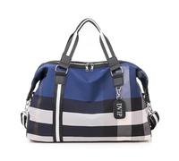 Sac à bandoulière pour femme - Portable - Pliable - Fitness - Sac de voyage pour femme - Pour les voyages d'affaires - Bagage simple - Rangement de voyage, bleu, Taille unique
