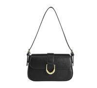 Sac à bandoulière pour femme, sac à bandoulière classique en cuir synthétique avec sangles réglables et fermeture éclair, sac à main tendance pour fête, rendez-vous galant, Noir , Taille unique