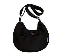 Sac à bandoulière pour femme, sac à bandoulière coréen assorti pour le shopping, les rendez-vous, les voyages, Noir BK., Medium