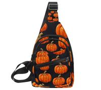 Sac à bandoulière pour femme - Sac à bandoulière Helloween Pumkins 2_97 - Sac à dos de voyage, Multicolore 01., 11.8x7x1.5in/30x18x4cm