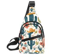Sac à bandoulière pour femme - Sac à bandoulière pour femme - Sac à bandoulière - Chapeau de cowboy occidental - Cactus - Sac à dos de voyage, Multicolore 06, 11.8x7x1.5in/30x18x4cm