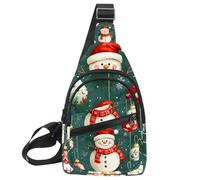 Sac à bandoulière pour femme - Sac à bandoulière pour femme - Sac à bandoulière Merry Christmas - Bonhomme de neige - Sac à dos de voyage, Multicolore 07, 11.8x7x1.5in/30x18x4cm