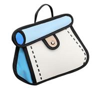 Sac à bandoulière pour femme - Sac de dessin animé 3D, sac 2D de dessin | Look d'illusion optique élégant, accessoire de corps croisé léger, design unique accrocheur pour le travail quotidien de la F