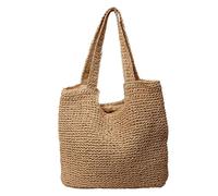 Sac à bandoulière pour femme - Sac fourre-tout tissé - Style bohème, kaki, Taille unique