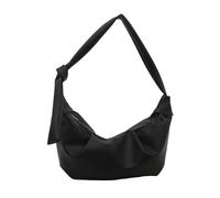 Sac à bandoulière pour femme Style coréen Dumplings Cuir PU Messengers Sac à main Bandoulière pour Automne Hiver Femmes Croissants Sac Tendance Sac à bandoulière, Noir , One Size