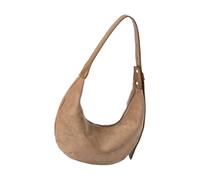 Sac à bandoulière pour femme Style coréen Sacs à main demi-lune assortis Aisselle esthétique pour tous les jours Femmes Aisselle Simple Sac à main Styles coréens Épaule Mode aisselles, abricot, One