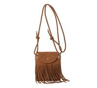 Sac à bandoulière pour femmes avec sac d'épaule boho en daim Fringe avec bracelet réglable Sac à corps marron assorti facile pour quotidien