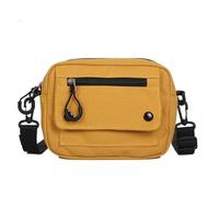 Sac à bandoulière pour femmes, étudiants, école, style japonais, messagers en toile pour tous les jours, bandoulière en toile, messager, téléphone, jaune, One Size