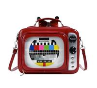 Sac à bandoulière pour femmes, sac à bandoulière en forme de TV, sac à dos de grande capacité, sac à dos multifonction pour pendule extérieure, utilisation quotidienne détails et un autre