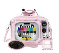 Sac à bandoulière pour femmes, sac à bandoulière en forme de TV, sac à dos de grande capacité, sac à dos multifonction pour pendule extérieure, utilisation quotidienne détails et un autre