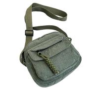 - Sac à bandoulière pour femmes, sac à fermeture éclair | Informel pour femmes - Sac Hobo, sac de travail pour femme, appartement, sac d'occupation poêle bandoulière réglable qui se fixe, vert, Voir