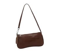 Sac à bandoulière pour femmes Sac à main tendance Hobos Toted en cuir PU Tressage des aisselles, café