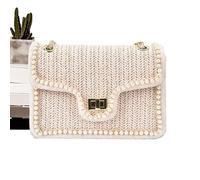 Sac à bandoulière pour femmes, sacs à main,Pourse d'épaule des femmes avec fausse perle | STRAP ORGANISATEUR MULIFICATIVE détachable SPECH COSTOCULATION à la mode pour petite amie, épouse, mère